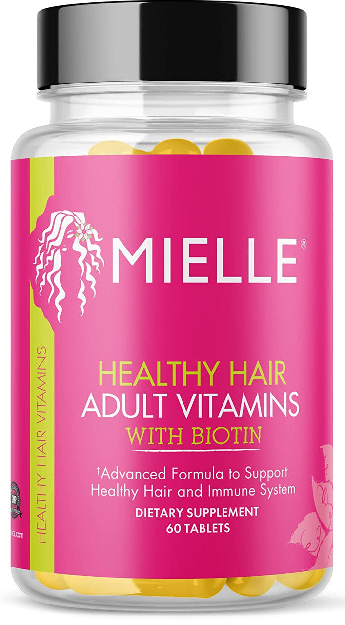 Mielle Organics Adult Healthy Hair Vitamins With Biotin Tablets , 60 Ea